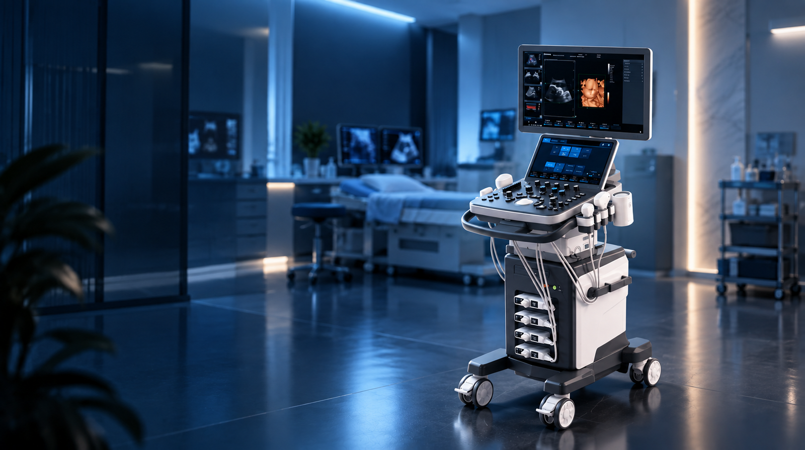 Portable ultrasound machine supplied by Abdullah Surgical and Traders